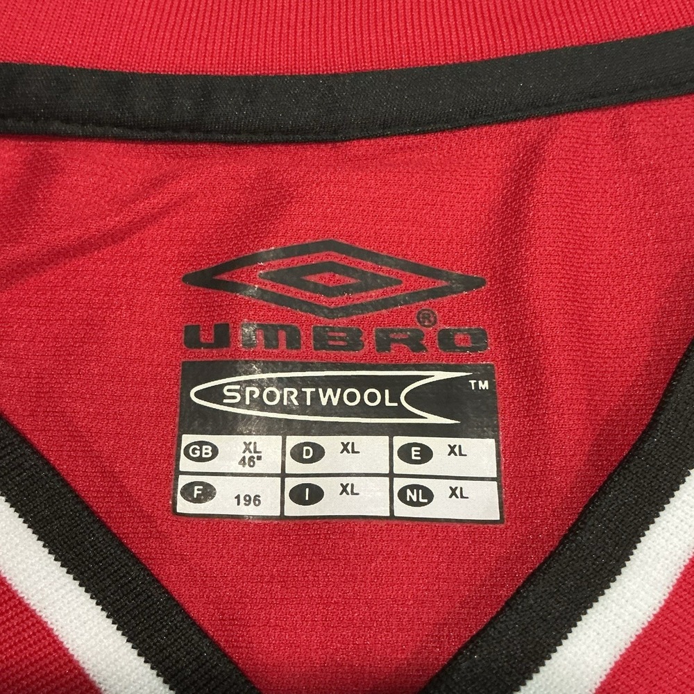 Manchester United 00/01 Retro Umbro Jersey V. NISTELROOY 10 size Extra Large - Picture 6 of 12